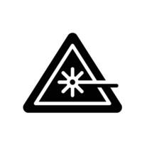 laser Glyph Icon White Background vector