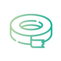 scotch tape Line Gradient Icon White Background vector