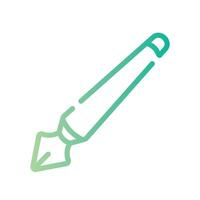 painting tool Line Gradient Icon White Background vector