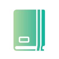 sketchbook Flat Gradient Icon White Background vector