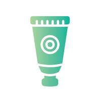 paint tube Flat Gradient Icon White Background vector