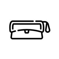 clutch Line Icon White Background vector