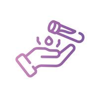 corrosive Line Gradient Icon White Background vector