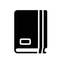 sketchbook Glyph Icon White Background vector