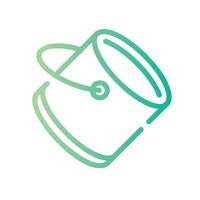 paint can Line Gradient Icon White Background vector