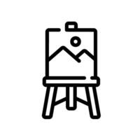 art Line Icon White Background vector