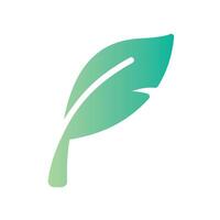 quill Flat Gradient Icon White Background vector