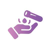 corrosive Flat Gradient Icon White Background vector