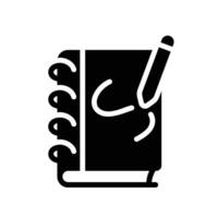 drawing Glyph Icon White Background vector
