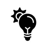 optical radiation Glyph Icon White Background vector