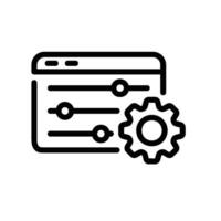 adjustment Line Icon White Background vector