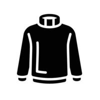 turtleneck Glyph Icon White Background vector