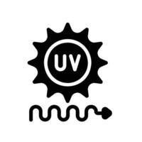 uv Glyph Icon White Background vector
