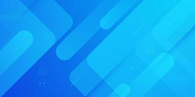 Abstract blue simple background with geometric shapes. Blue dynamic background with trendy shapes overlap pattern design. vector
