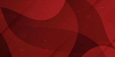 Fluid wave dark red background with gradient textured background design in 3D style. vector