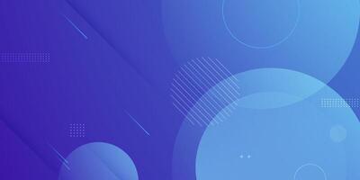 Abstract geometric circle background art design with blue color pattern background. vector