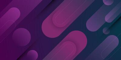 Abstract dark purple 3D background gradient with dynamic shadow overlap pattern background. vector