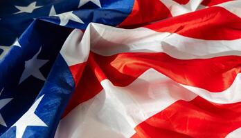 Flag of Jack of the United States along with a flag of the United States of America as a symbol of unity between them, 3d illustration photo