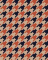 Brown Striped Pattern and Houndstooth Repeat Pattern vector