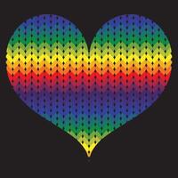 Pride Heart Repeat Pattern Wallpaper Background vector