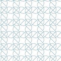 Blue Dashed Line Repeat Pattern vector