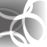 Abstract gradient circle , black and white background. vector