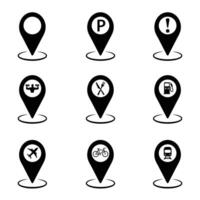 location pointer icon symbol design vector