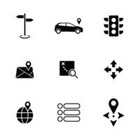 Navigation Icons set illustration vector