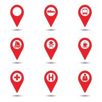 Map Pinpoint Icons design vector