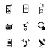 navigation icon set design vector
