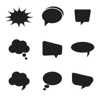 Speech bubbles set design vector
