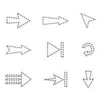 arrow set design Pointers vector