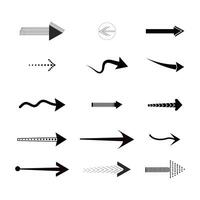 small simple Arrows no background vector