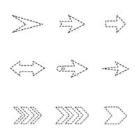 arrow set design Pointers vector