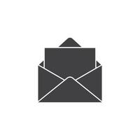 Envelope with letter icon in flat style. Email document illustration on isolated background. Postcard sign business concept. vector