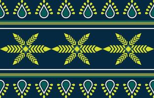 Abstract green geometric native pattern seamless .Repeating geometric background vector