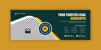 Smooth Law Consulting Advertising Web and Social Media Banner vector