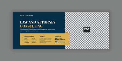 Professional Law Firm Web Banner Design and Social Media Ad Layout vector
