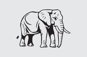 Elephant Icon for Logos and Graphics vector