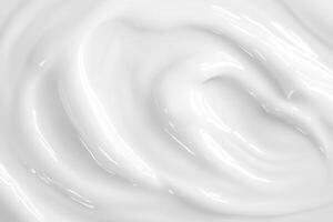 Smooth white cream texture with glossy highlights photo