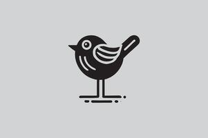 Whimsical Bird Silhouette Clipart for DIY Projects vector