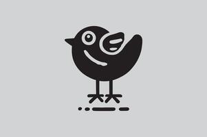 elegante pájaro silueta diseño para naturaleza temas vector