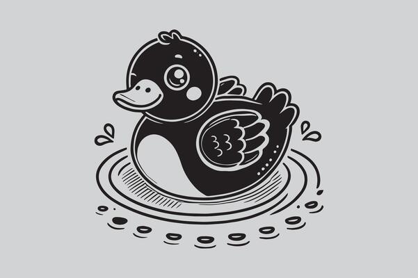 Swan Shape Silhouette for Logos