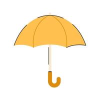 Umbrella Icon Illustration with soft color palette in flat design style. Perfect for Spring season themed designs vector