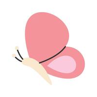 Butterfly Icon Illustration with soft color palette in flat design style. Perfect for Spring season themed designs vector