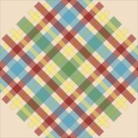 Traditional Gramin Check Pattern in Classic off white, green, sky, Colors - A Versatile and Timeless Design for Fabrics, Textiles, vector