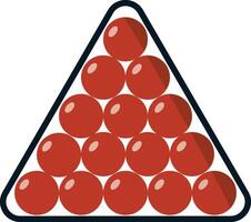 One Set Billiard Ball vector