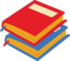 Stack of Education Textbook vector