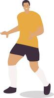 Male Playing Soccer Ball vector