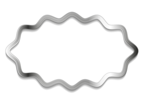 Metallic abstract frame png